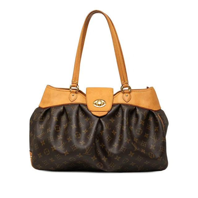 Brown Louis Vuitton Monogram Boetie MM Handbag in Brown Coated canvas from Designer Revival