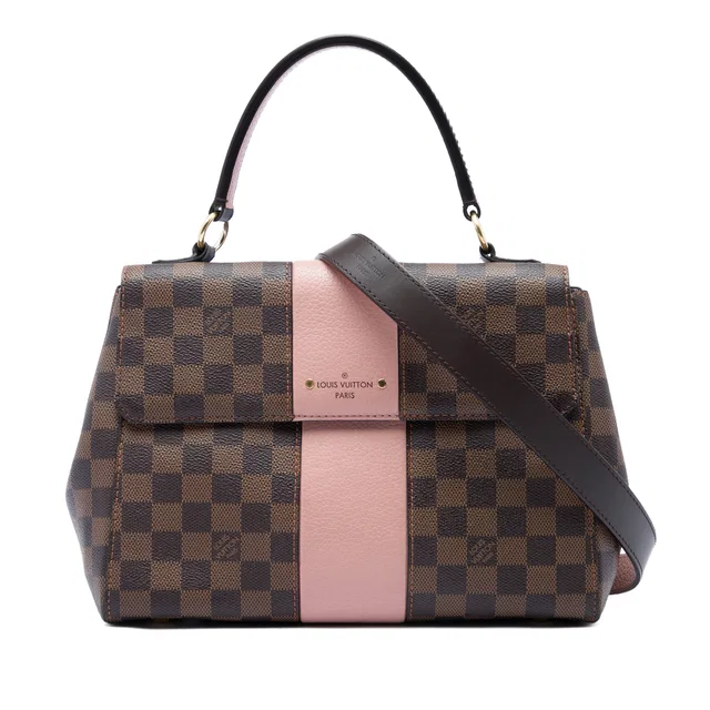 Brown Louis Vuitton Damier Ebene Bond Street BB Satchel in Brown Canvas from Designer Revival