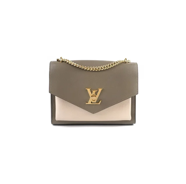 MyLockMe LV Khaki Crossbody in Green Leather from The Purse Affair