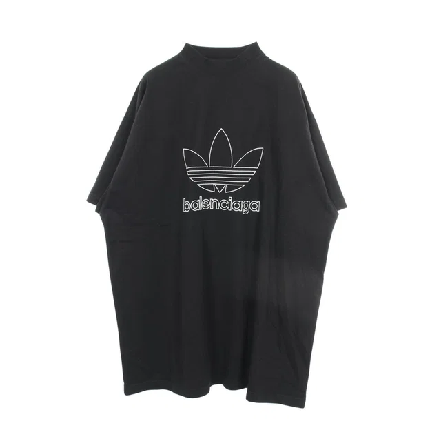 Balenciaga Adidas Logo Embroidery Oversized Short Sleeve T Shirt Cotton from LuxUness