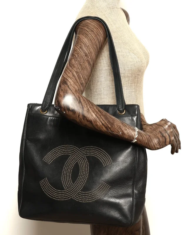 Chanel CC Studded Tote Bag in Leather from A Retro Tale, photo 10 of 10