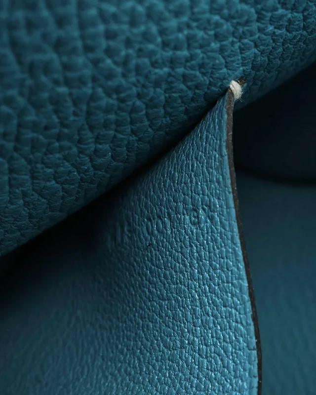 Hermès Togo Videpoches New Blue Jean Bag in Blue Togo leather from A Retro Tale, photo 8 of 9
