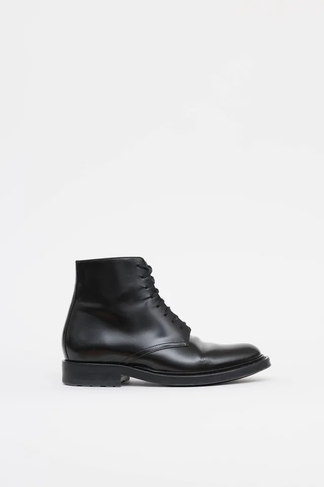 Saint Laurent Army Lace Up Boot in Leather from VSP Consignment