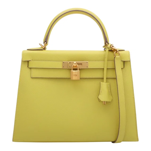 Hermès 2019 Kelly 28 Lime in Epsom leather from VINTAGE QOO TOKYO