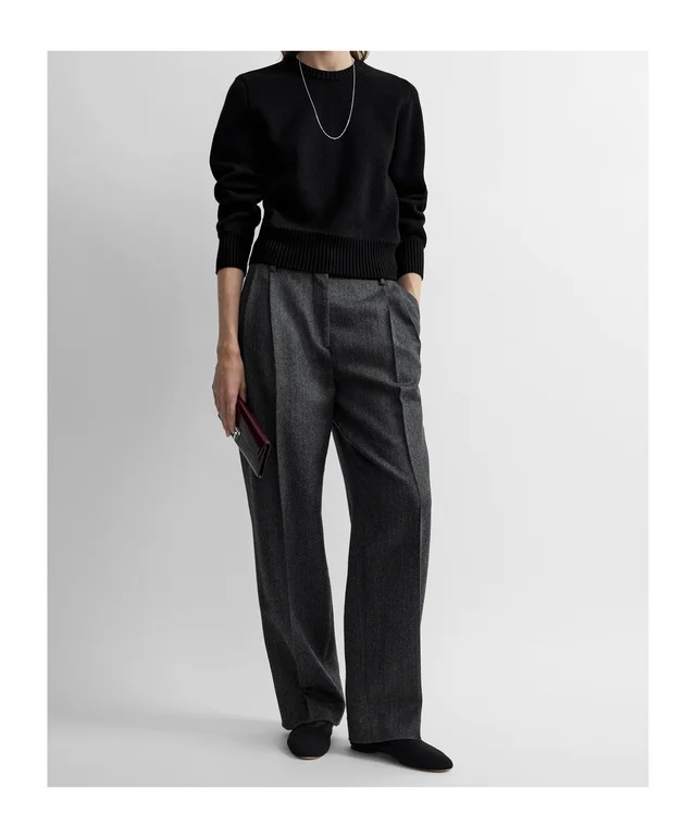 Toteme pleated herringbone-pattern trousers, photo 3 of 5 from SENSER