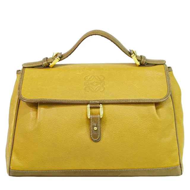 Loewe Anagram Handbag Leather Light Brown Bag in Brown Leather from The Reluxe