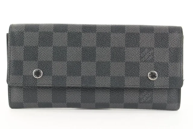 Louis Vuitton Damier Graphite Modulable Long Snap Wallet in Grey Canvas from Bagriculture