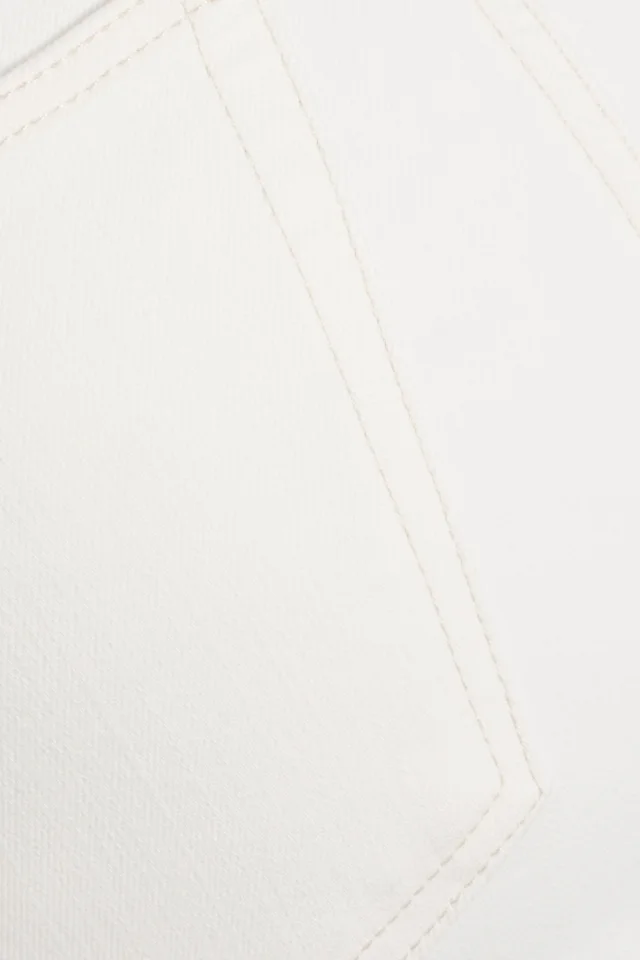 Frame The Seamed High-Rise Wide-Leg Jeans in Ivory, photo 4 of 4 from THE OUTNET