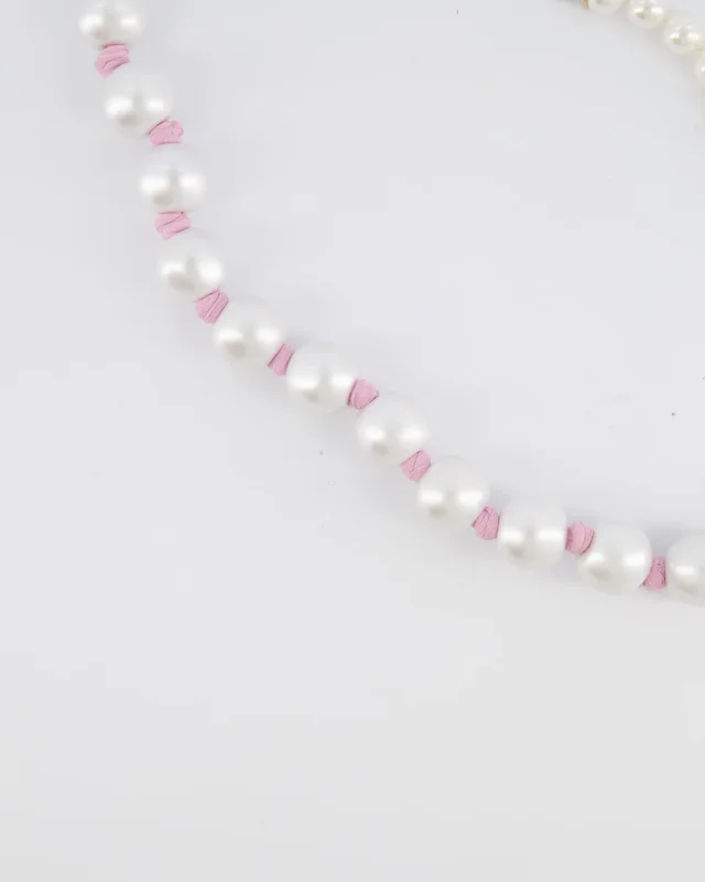 Chanel 25A Pearl Choker in Pink from Sellier, photo 5 of 6