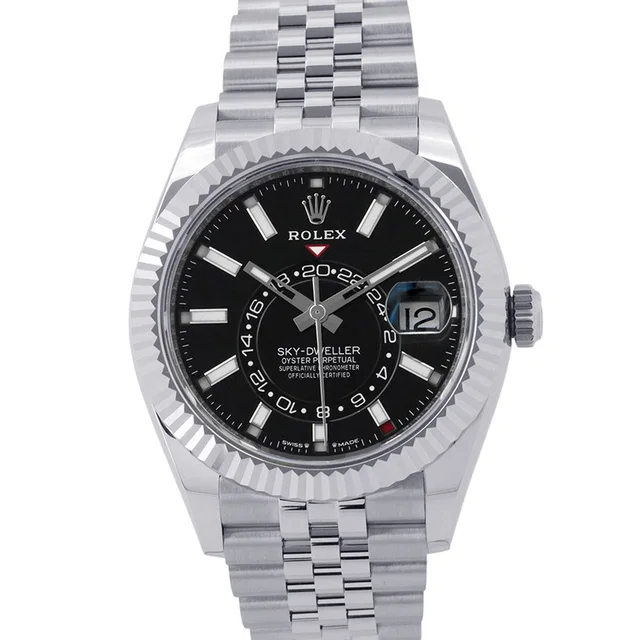 Rolex Sky-Dweller W42mm Stainless Steel K18WG Black Dial336934 in Black from GALLERY RARE