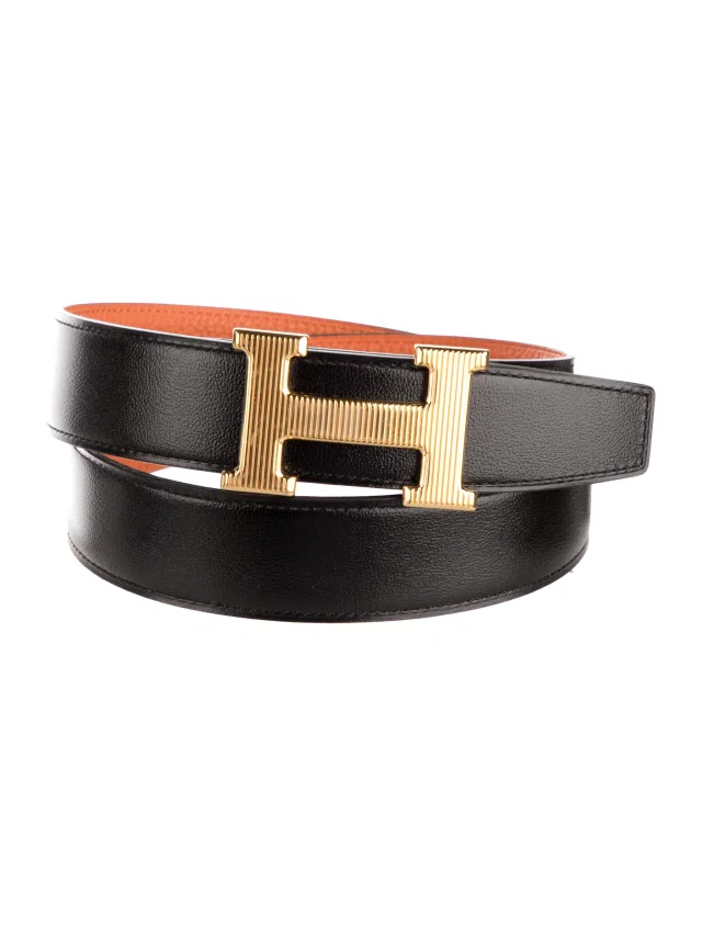 Hermès Belts in black Clemence leather from The RealReal