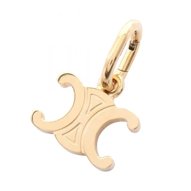 Celine Charm Triomphe Gold Key Holder in Gold from The Reluxe