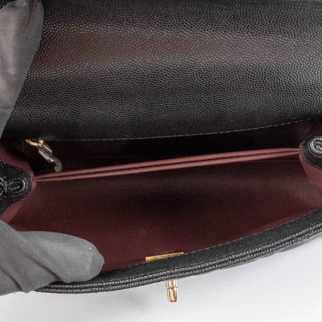 Chanel Black Caviar Small Coco Handle Bag in Black Caviar leather from Labellov, photo 5 of 9