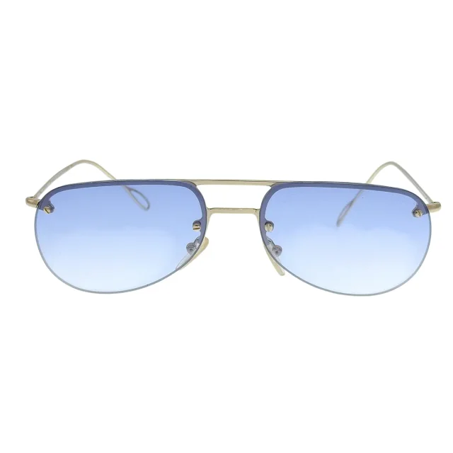 Gucci Side Logo Sunglasses Blue/Gold in Blue from VINTAGE QOO TOKYO, photo 2 of 10