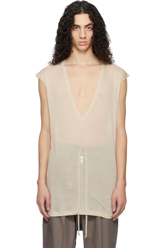 Rick Owens Off-White Temple Dylan T-shirt, image 1 of 1 from SSENSE