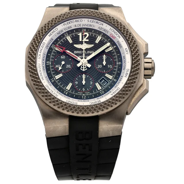 Breitling Bentley B04 GMT EB0433 45mm Titanium Watch from H&T