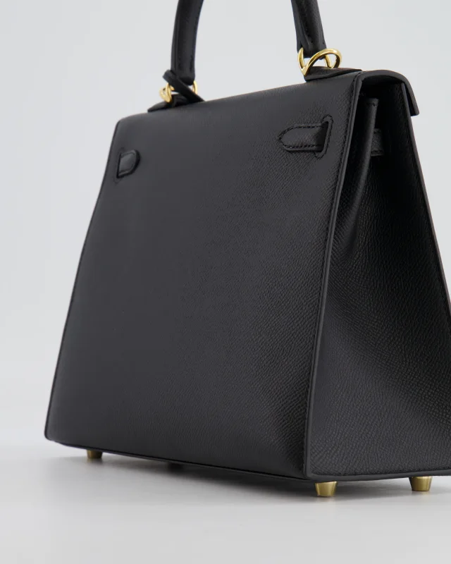 Hermès Kelly 25 Sellier Bag in Black Epsom leather from Sellier, photo 13 of 24