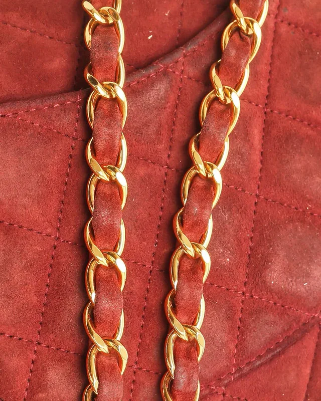 Chanel Classic Medium Double Flap Bag in Suede from A Retro Tale, photo 7 of 11