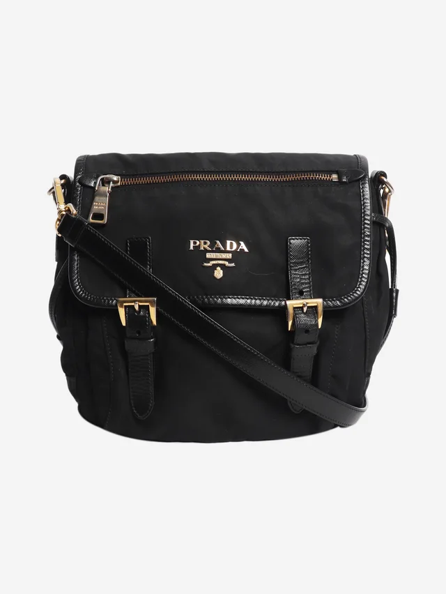 Prada Black nylon satchel bag in Black Nylon from Sign of the Times