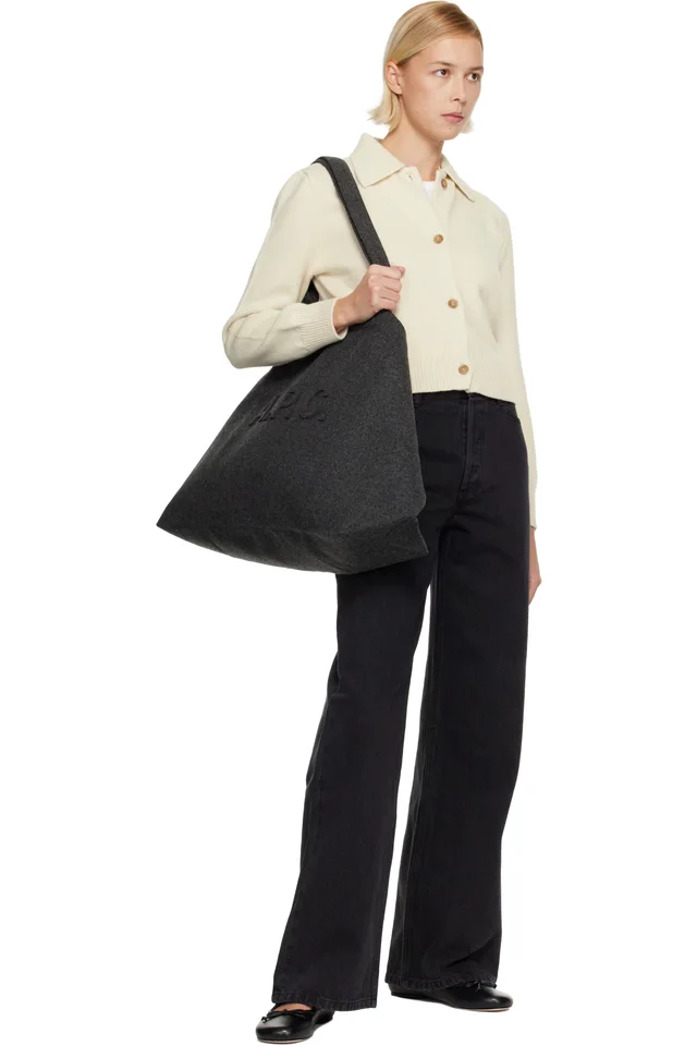 A.P.C. Black Elisabeth Jeans, photo 4 of 4 from SSENSE