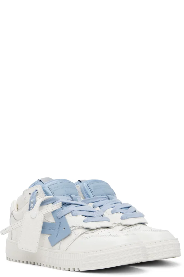 Off-White White & Blue 3.0 Floating Arrow Sneakers, photo 4 of 5 from SSENSE