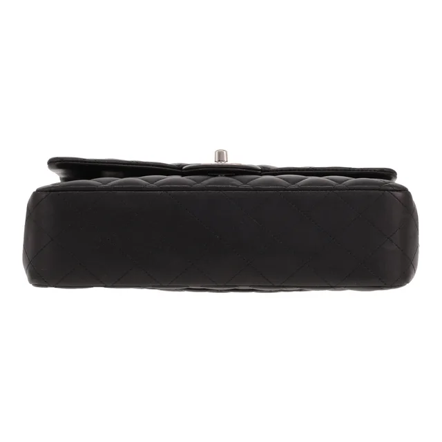 Chanel Timeless Classic handbag in black quilted leather in Black Leather from Collector Square, photo 3 of 3