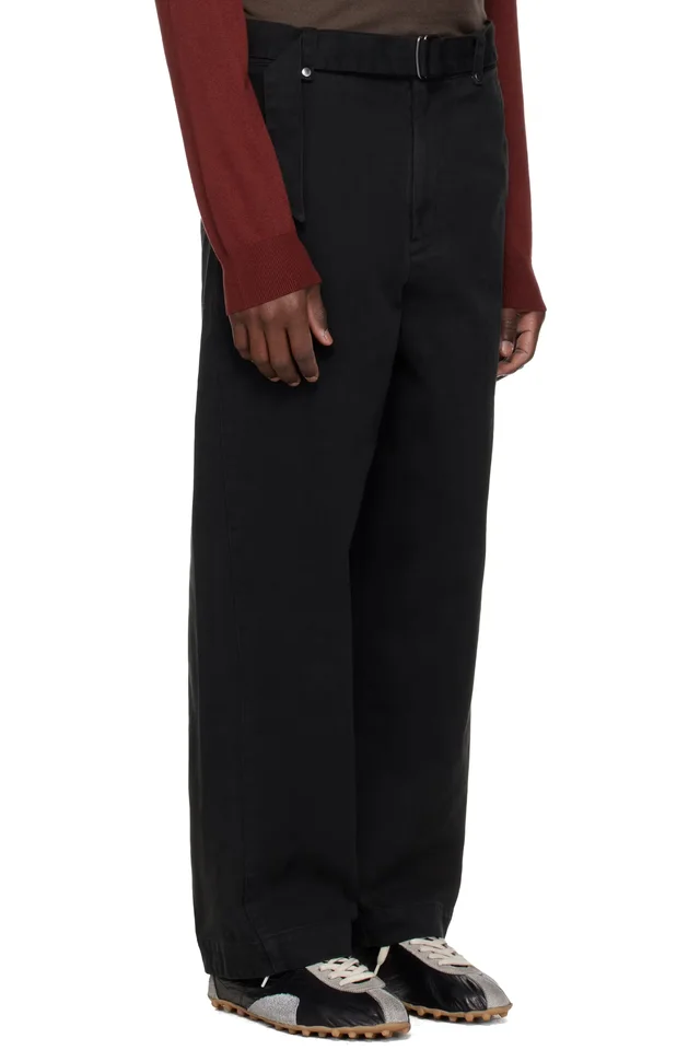 Entire Studios Black Gully Trousers, photo 2 of 4 from SSENSE