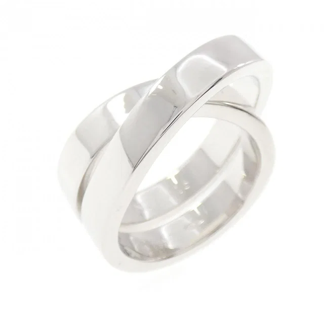 Cartier Paris 750 White Gold Ring Size 48 in White from LuxUness
