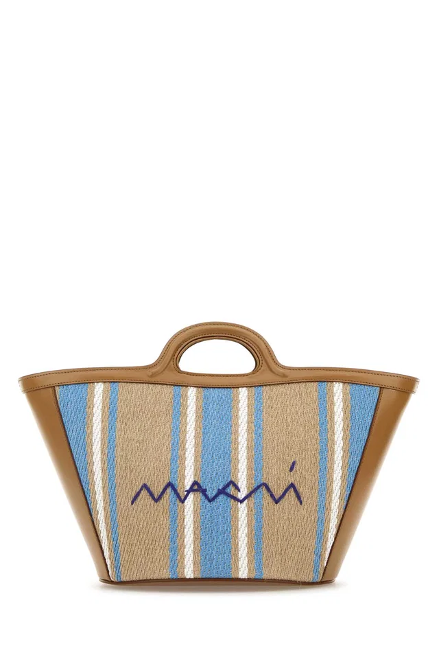 Marni Bucket Bag — Beige in Beige Canvas from HEWI