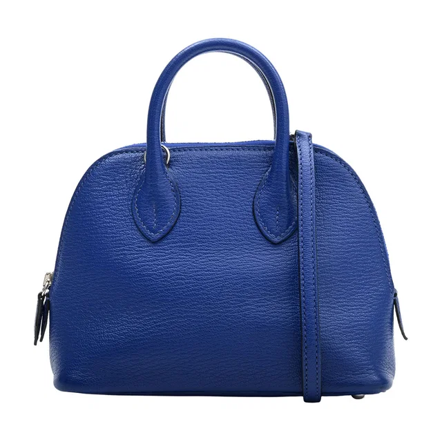 Hermès Bolide Mini, Bleu Brighton, 2018 in Blue Goatskin from VINTAGE QOO TOKYO