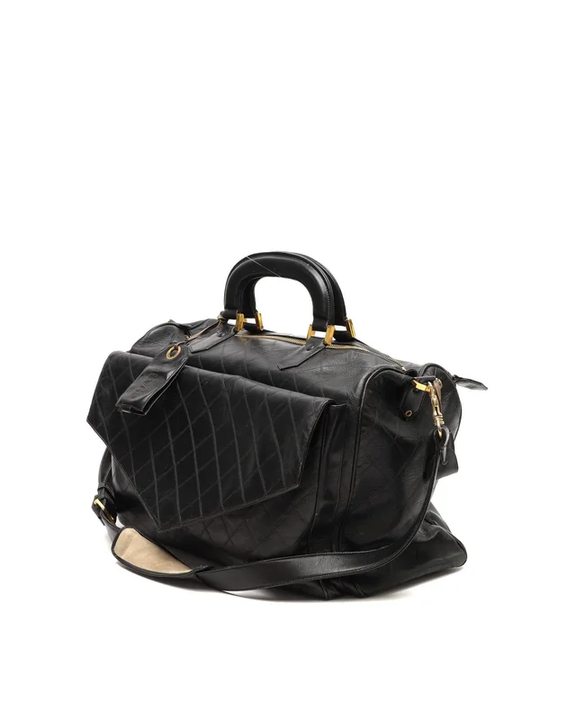 Chanel Quilted Travel Line Weekend Bag in Leather from A Retro Tale, photo 2 of 15