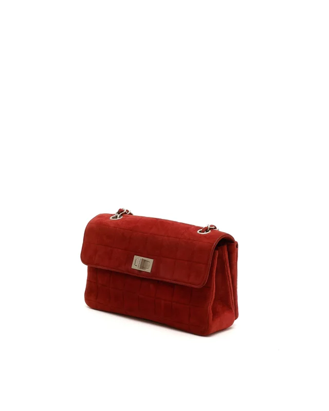 Chanel Chocolate Bar 2.55 Reissue Flap Bag in Brown Suede from A Retro Tale, photo 2 of 10