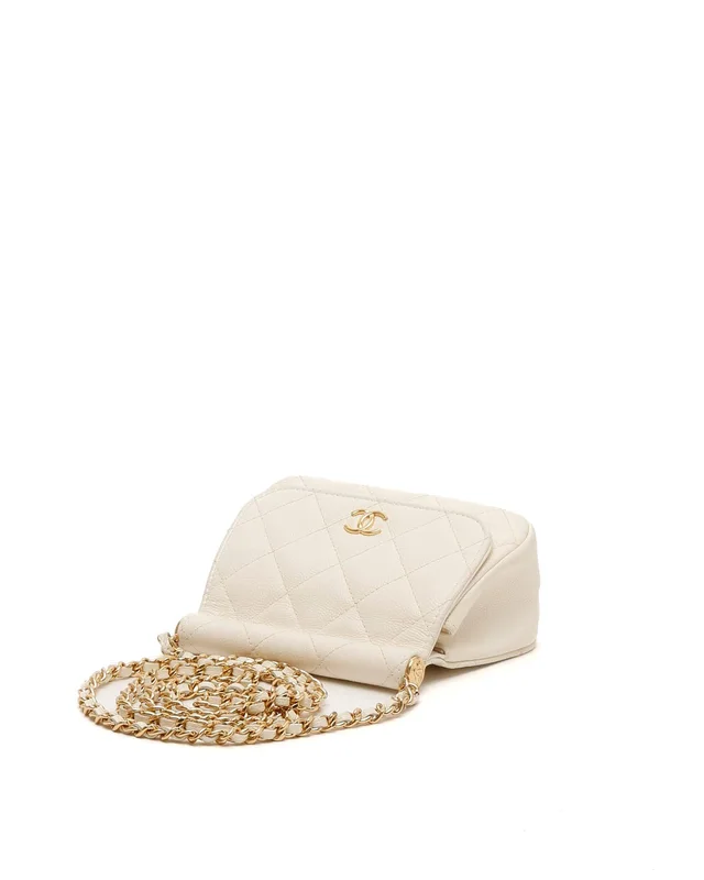 Chanel Caviar Micro Clutch Flap On Chain in Caviar leather from A Retro Tale, photo 4 of 11