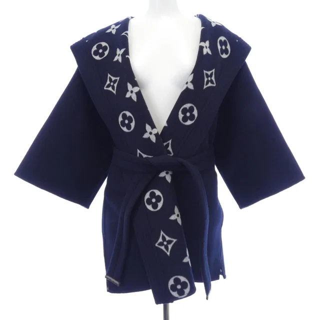 Louis Vuitton Signature Hooded Wrap Robe Coat from The Reluxe