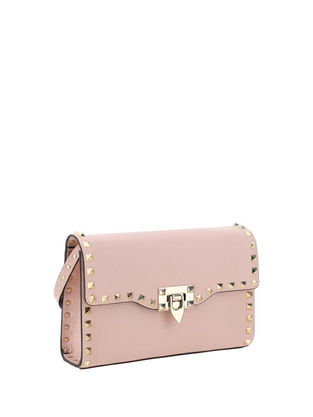 Valentino Garavani Shoulder Bag — Pink Calf Leather in Pink Calfskin from HEWI