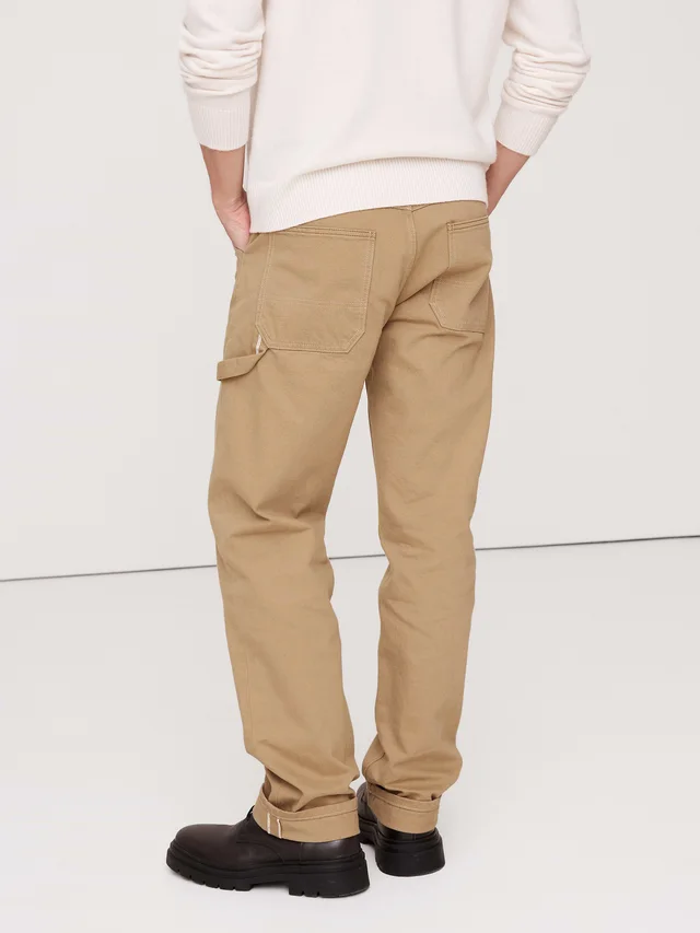 Banana Republic Straight Selvedge Utility Jean in Sand Beige, photo 3 of 4 from Banana Republic (US)