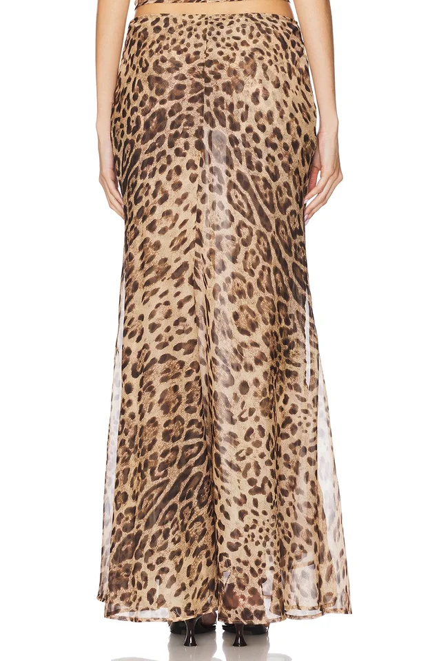 Bardot Monroe Maxi Skirt in Leopard, photo 4 of 6 from REVOLVE (Canada)