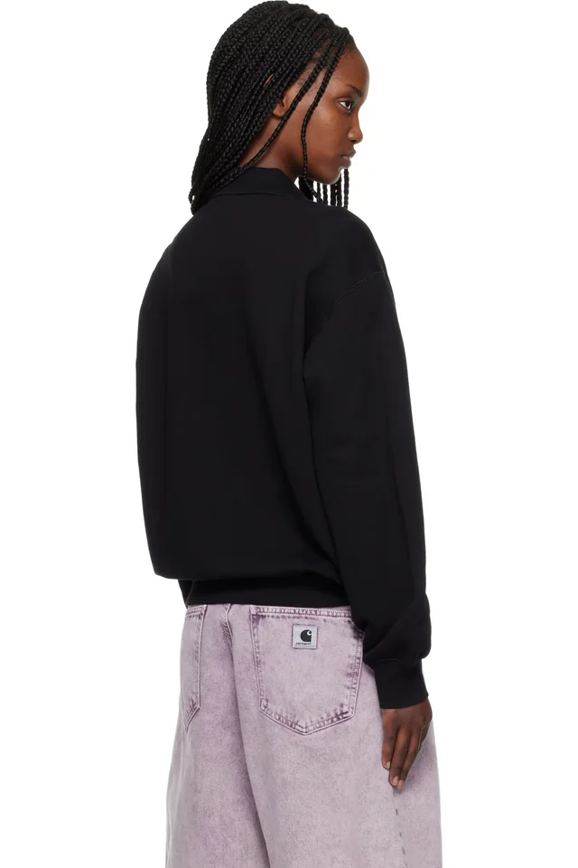 Carhartt Work In Progress Black WIP Label Polo, photo 3 of 4 from SSENSE