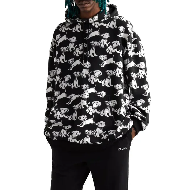 Celine Hooded Printed Dogs Sweatshirt, photo 5 of 5 from Balardi