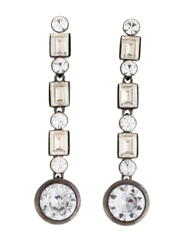 Givenchy Vintage Crystal Drop Earrings in multicolor from The RealReal