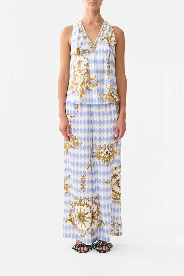 Camilla eBoutique V NECK TOP WITH KNOT BACK THRONE GAMES from CAMILLA, photo 1 of 1