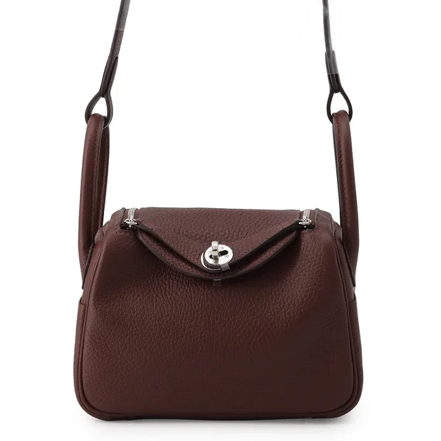 Hermès Lindy Terre Taurillon Clemence Size Mini in Clemence leather from GALLERY RARE