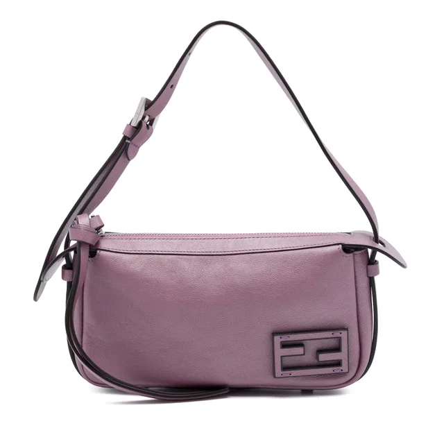 Pink Fendi Mini Metallic Calfskin Simply Handbag in Pink Calfskin from Designer Revival