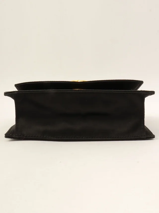 Celine Rhinestone double-circle logo mini shoulder bag Black from VINTAGE QOO TOKYO, photo 10 of 14