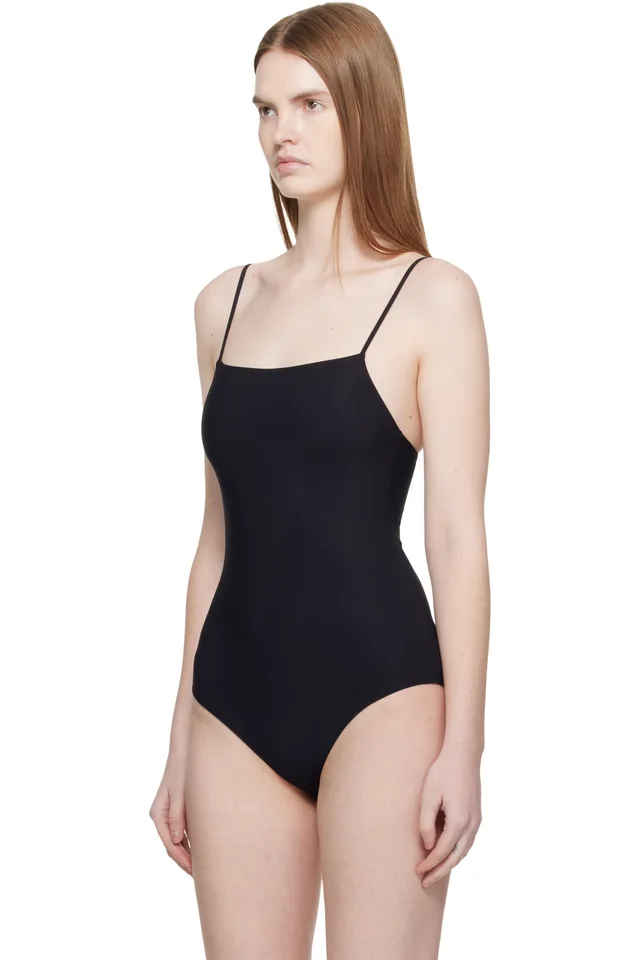 Jil Sander Black Spaghetti Straps Bodysuit, photo 4 of 5 from SSENSE