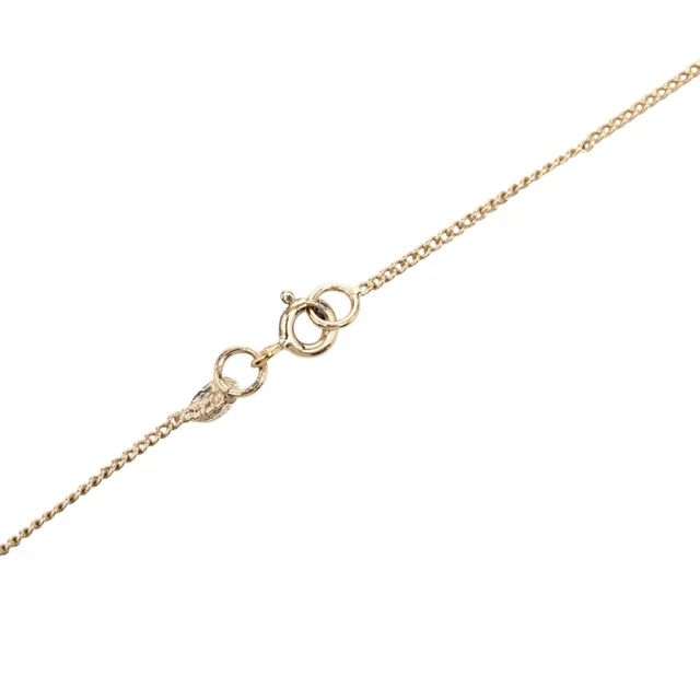 Gold Chanel CC Gold Plated Laquered Heart Pendant Necklace in Gold from Designer Revival, photo 2 of 2