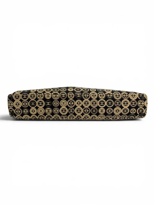 Chanel Vintage CC Motif Jersey Frame Bag in Leather from Season 2 Consign, photo 8 of 11