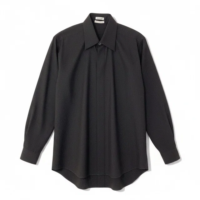 Hermès Dead Martin Margiela Era Wool Gabber Tailored Gabardine Shirt Equivalen M in Wool from The Reluxe