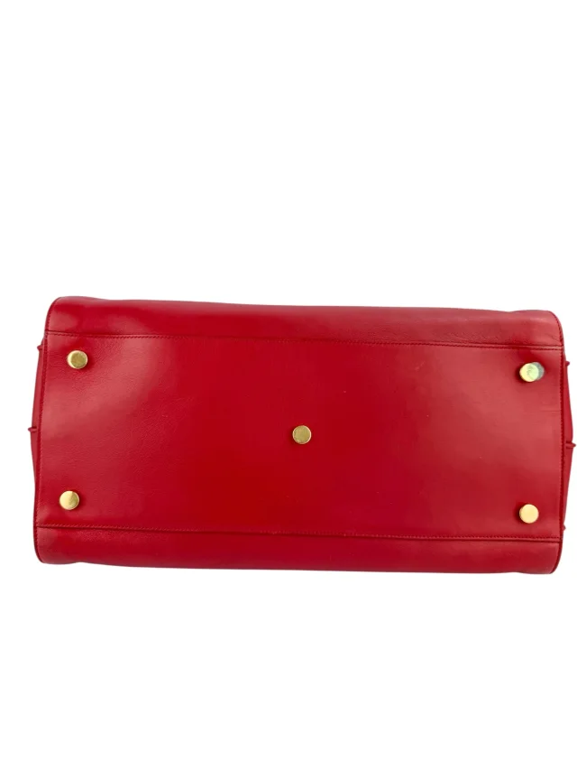Saint Laurent Large Sac De Jour in Red Leather from Season 2 Consign, photo 3 of 4