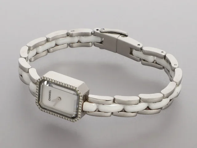 Chanel Two-Tone Diamond Première Watch in Ceramic from Ann's Fabulous Finds, photo 3 of 7